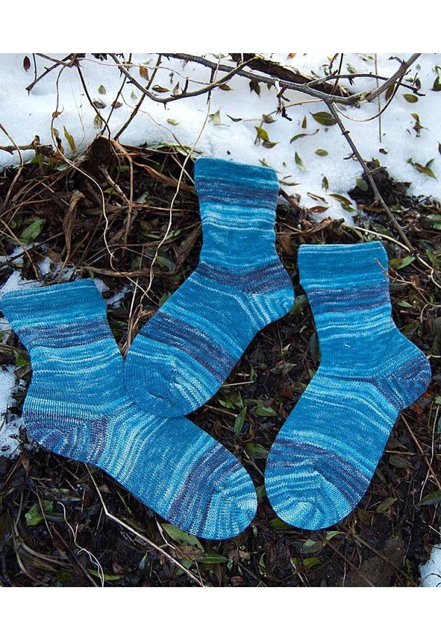 strikkede strømper Tudseskønne® stribede sokker