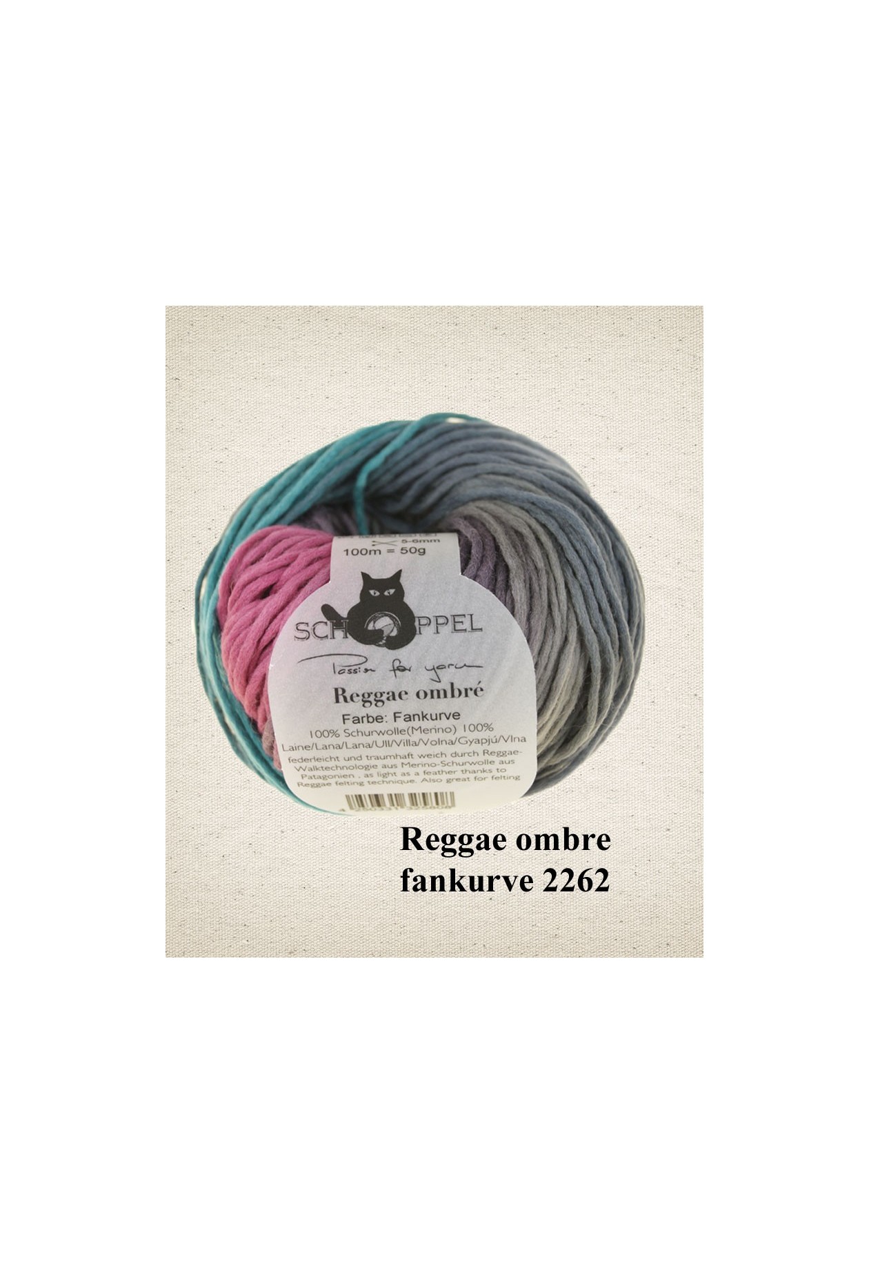 Reggae Ombre Yarn - Multicolor (# 1505), Schoppel Wolle