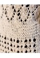 Strikkekit sød bluse med hulmønster