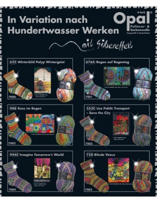 Opal Hundertwasser w. lurex 4-ply cones