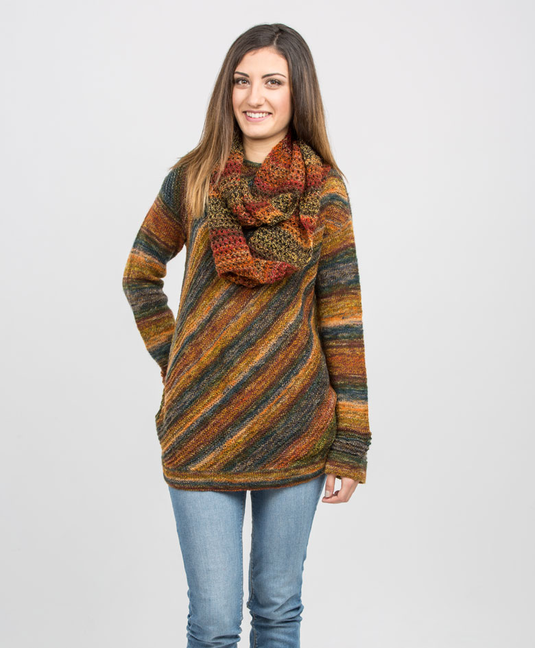 Mia Bella strikkegarn, gratis opskrift sweater