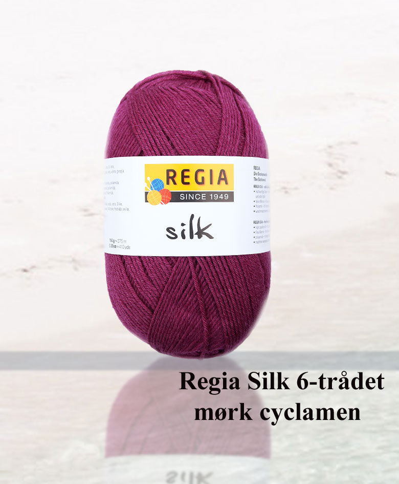 regia silk 6 trådet mørk cyclamen