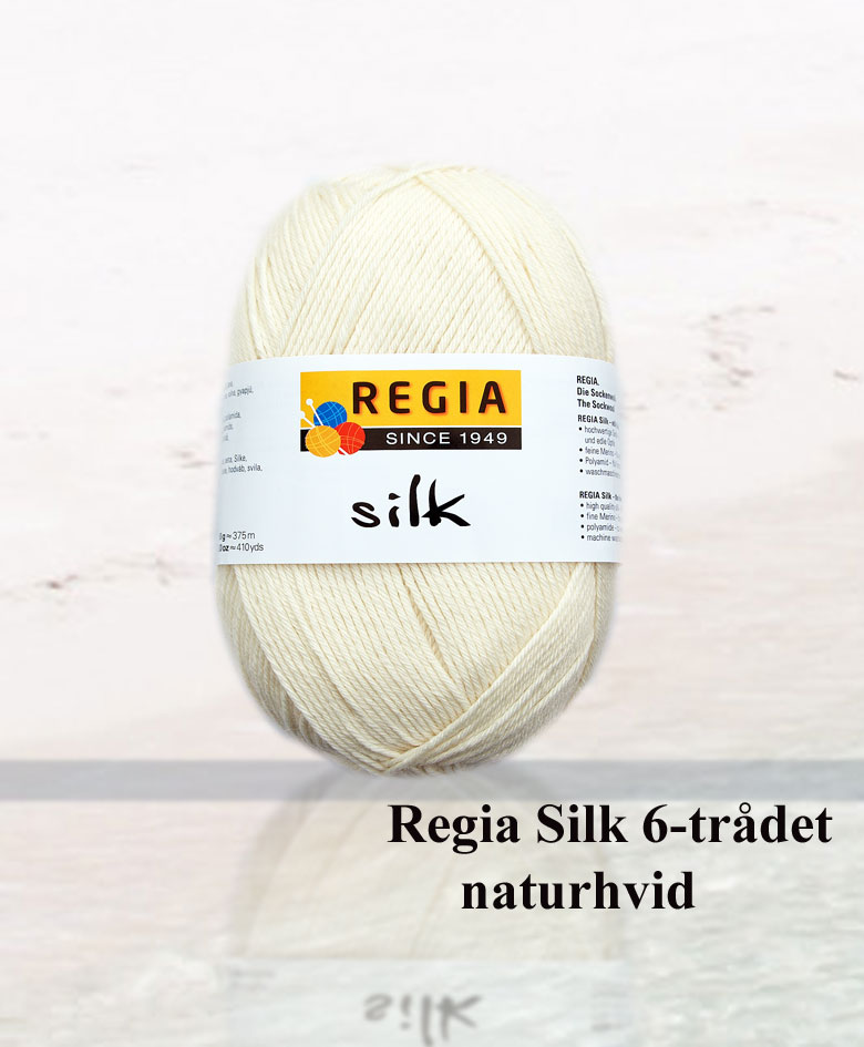 regia silk 6 trådet naturhvid