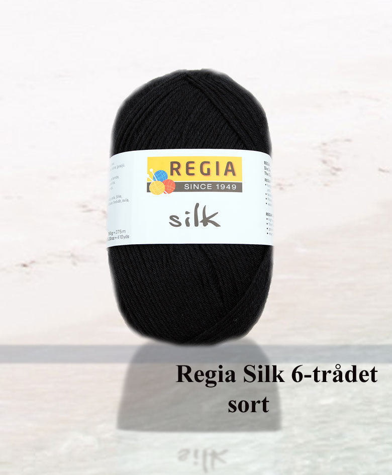 regia silk 6 trådet sort